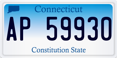 CT license plate AP59930
