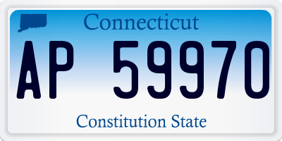 CT license plate AP59970