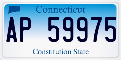 CT license plate AP59975