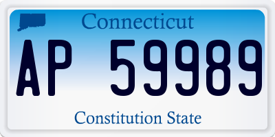 CT license plate AP59989