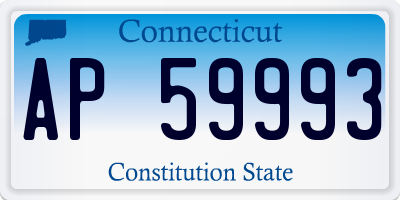 CT license plate AP59993