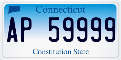 CT license plate AP59999