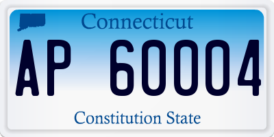 CT license plate AP60004