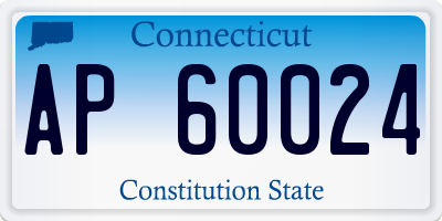 CT license plate AP60024