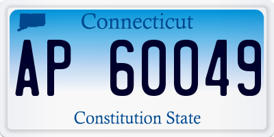 CT license plate AP60049