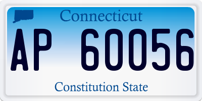 CT license plate AP60056