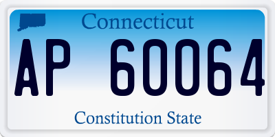 CT license plate AP60064