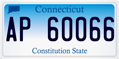 CT license plate AP60066