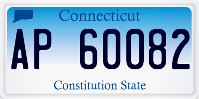 CT license plate AP60082
