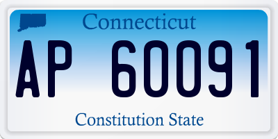CT license plate AP60091