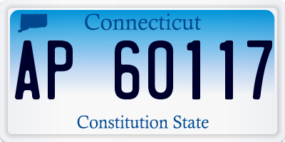 CT license plate AP60117