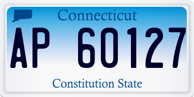 CT license plate AP60127