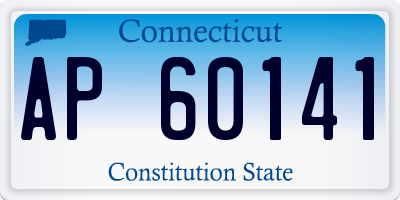 CT license plate AP60141