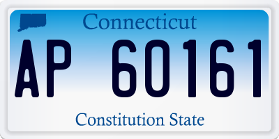 CT license plate AP60161