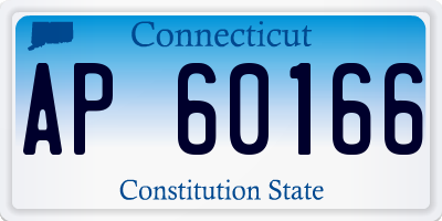 CT license plate AP60166