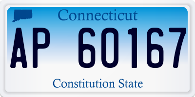 CT license plate AP60167