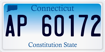 CT license plate AP60172