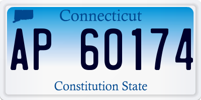 CT license plate AP60174