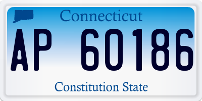 CT license plate AP60186