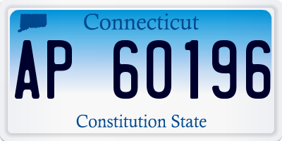 CT license plate AP60196