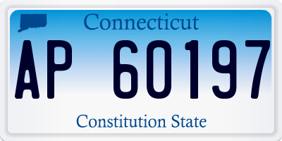CT license plate AP60197
