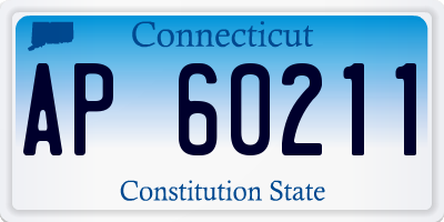 CT license plate AP60211