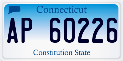 CT license plate AP60226