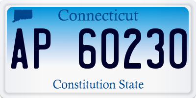 CT license plate AP60230
