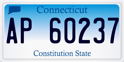 CT license plate AP60237