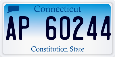 CT license plate AP60244