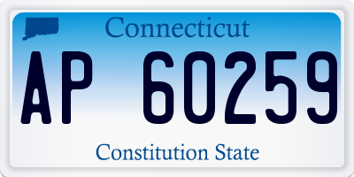 CT license plate AP60259