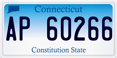 CT license plate AP60266