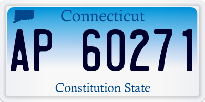 CT license plate AP60271