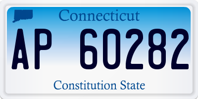 CT license plate AP60282