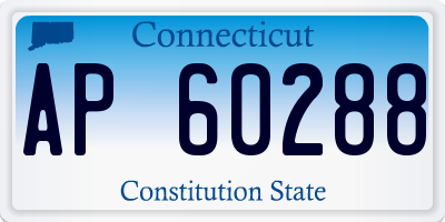 CT license plate AP60288