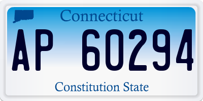 CT license plate AP60294