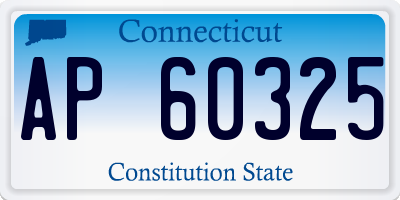CT license plate AP60325