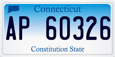 CT license plate AP60326