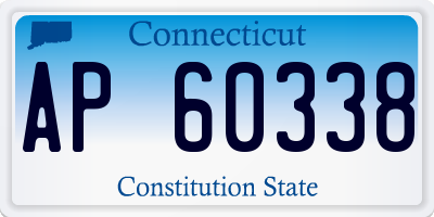 CT license plate AP60338