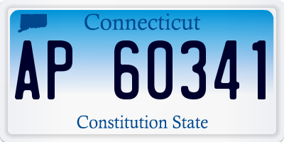 CT license plate AP60341