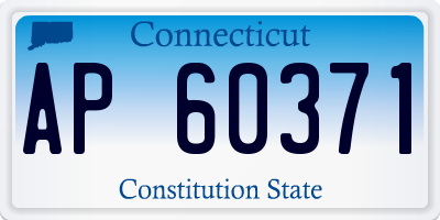 CT license plate AP60371