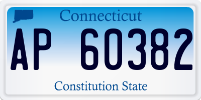 CT license plate AP60382