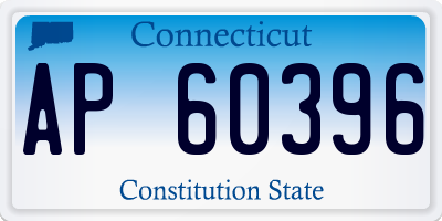 CT license plate AP60396