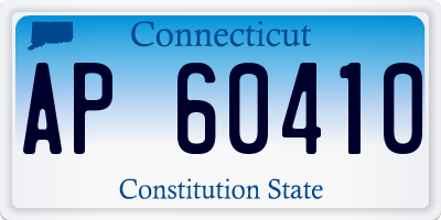 CT license plate AP60410