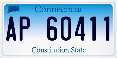 CT license plate AP60411