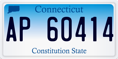 CT license plate AP60414