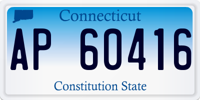 CT license plate AP60416