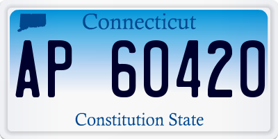 CT license plate AP60420