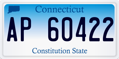 CT license plate AP60422