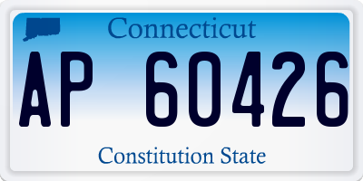 CT license plate AP60426